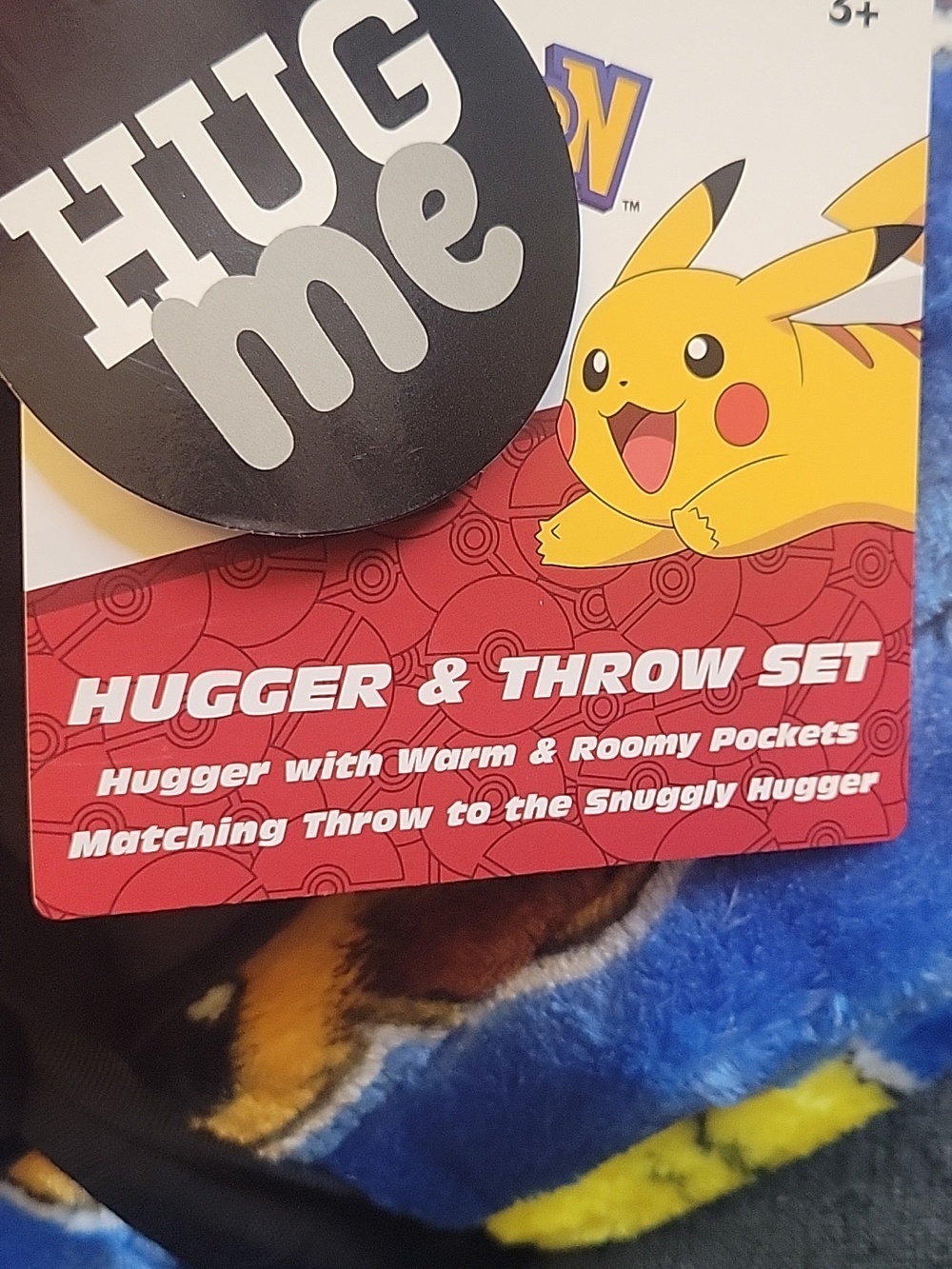 Pokemon Red White and Black Poké Ball Pillow And Fleece Blanket Set